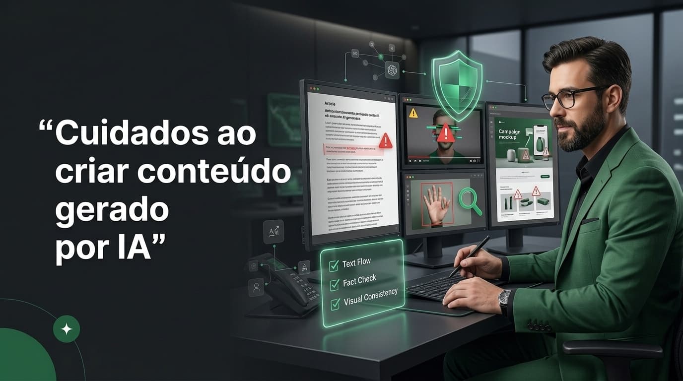 Cuidados ao criar conteúdo gerado por IA